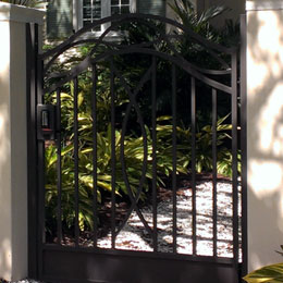 Custom Pedestrian Gate in Sarasota Florida