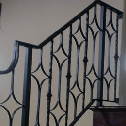 Custom interior railings in Venice Florida