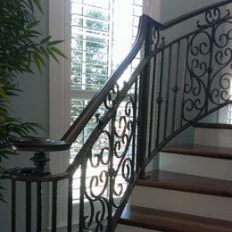 Custom interior railings in Siesta Key Florida