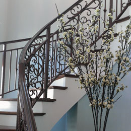 Custom interior railings in Casey Key Florida