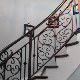 Custom interior railings in Sarasota Florida