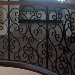 Custom interior railings in Venice Florida