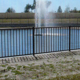 Custom irong fence in Sarasota Florida